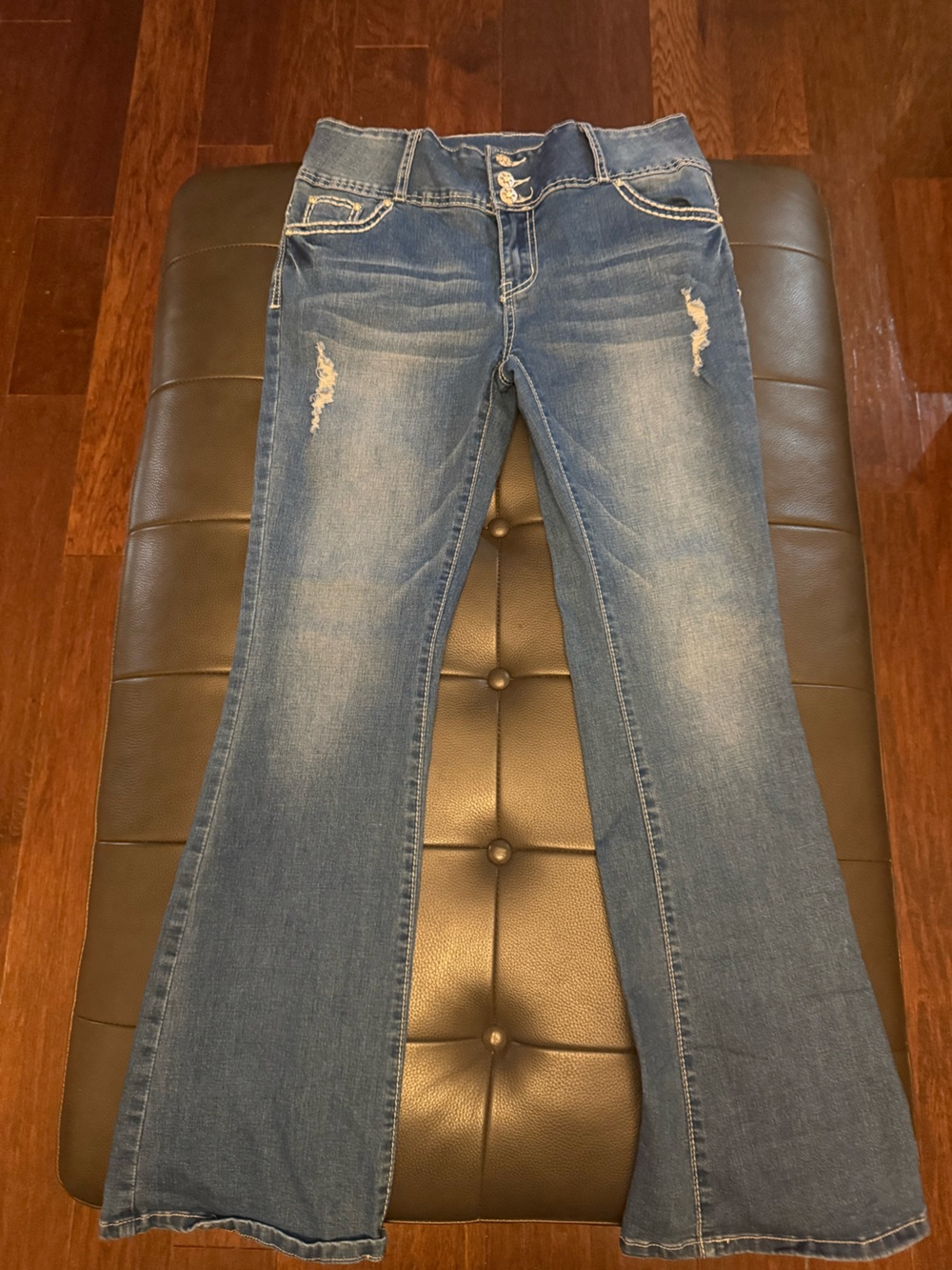 Silver dub Medium Blue Flare Jeans